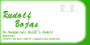 rudolf bojas business card